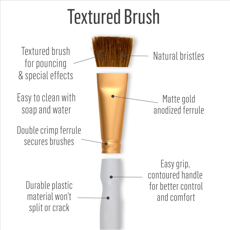 بلايد مجموعة فرش الرسم الممتازة من بلايد لتعليم الرسم، 50536 (10 قطع)، عبوة واحدة - Image 3